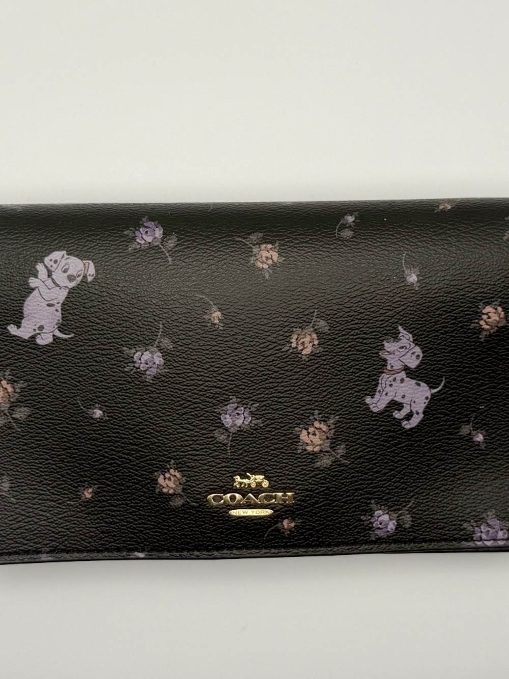 COACH X DISNEY HAYDEN FOLDOVER CROSSBODY CLUTCH WITH DALMATIAN